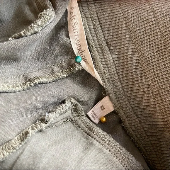 Soft Surroundings Convertible Olive Green Pants Capri Cropped XSmall XS - Picture 13 of 14